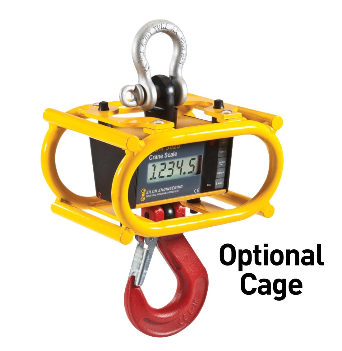 Ron 3025 crane scale with optional cage