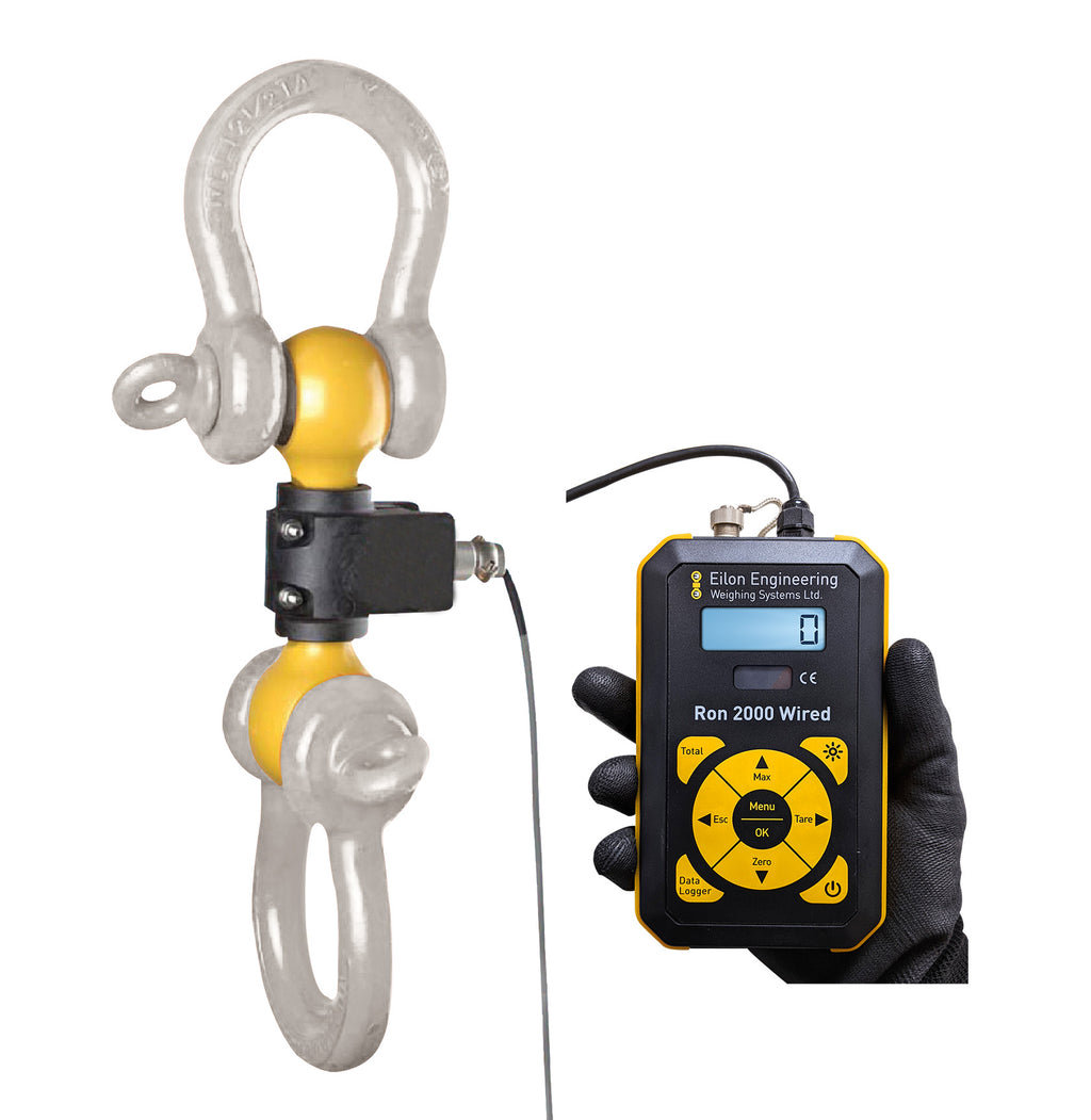 Ron 2000S - Wired Crane Scale Dynamometer - 0.5t to 300t - 0.5t - Eiloneng