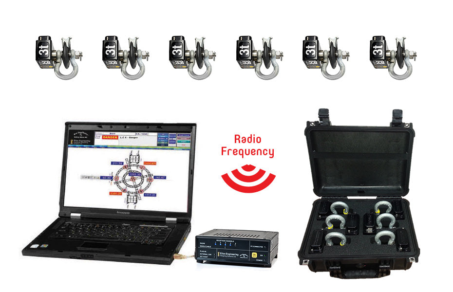 6 Load Cell Kit w/ Standard USB Receiver - 1t - Eiloneng
