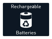 Rechargeable lithium battery KIT
(4 batteries and a charger)